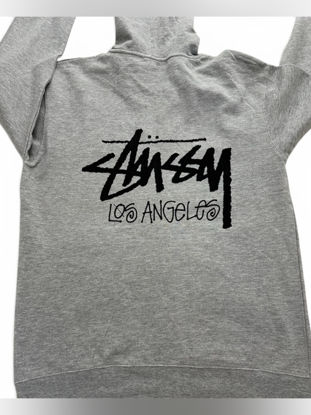 Stüssy Los Angeles Chapter Full Zip Hoodie Gray Size Large NWOT Cut Tag